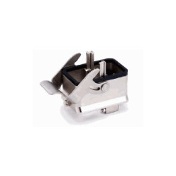 Embase encastrée, Alliage de zinc moulé, acier inoxydable, IP65, Sortie basse